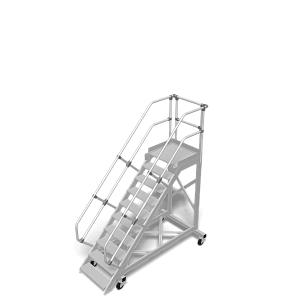 Трап с платформой передвижной, 10 ступ., шир. 800 мм 45°