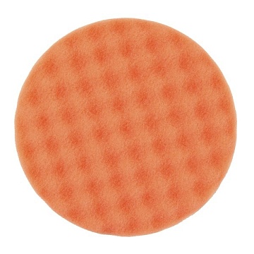 Оранжевый поролоновый полировальный диск Mirka, рельефный - 85мм