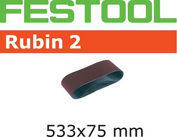 Шлифовальная лента Festool L533X 75-P60 RU2/10