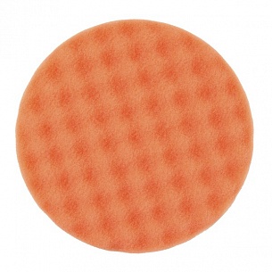 Оранжевый поролоновый полировальный диск Mirka, рельефный - 150мм