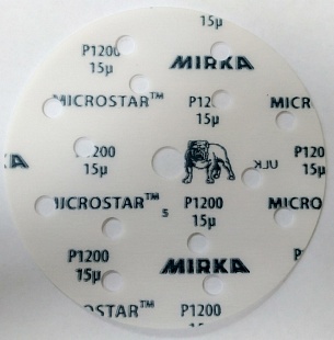 Шлифовальные круги Mirka Microstar 150мм P800, 15 отверстий