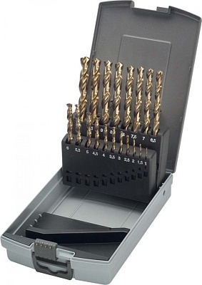 KEIL Набор сверл по металлу в кассете, 1,0 - 10,0 мм, 19 ячеек, шлифованные