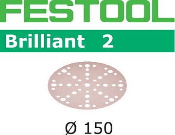 Шлифовальные круги Festool Brilliant 2 STF D150/48 P40, 10шт.