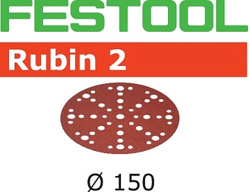 Шлифовальные круги Festool Rubin 2 STF D150/48 P180, 50шт.
