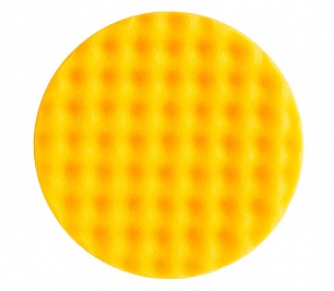 Желтый поролоновый полировальный диск Mirka, рельефный - 150мм