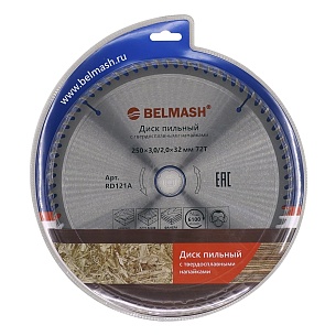 BELMASH Диск пильный BELMASH 250x3/2x32/30; 72T